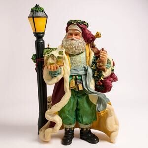 Thomas KinKade The Light of St Nicholas Christmas Santa Figurine 2002 W/ COA